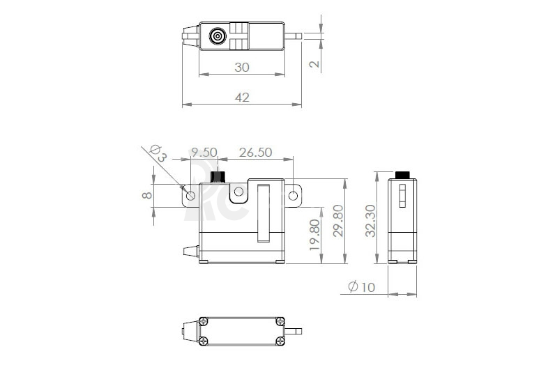 HV6130 (0.10s/60°, 8.1kg.cm)