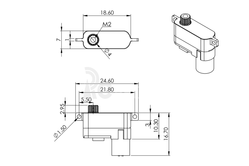 HV70 (0.06s/60°, 3.1kg.cm)