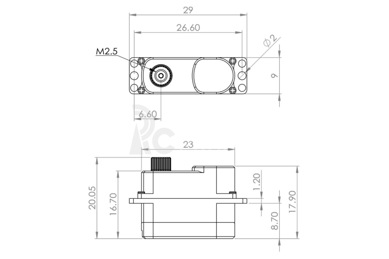 HV75K-R (0.09s/60°, 3.3kg.cm)