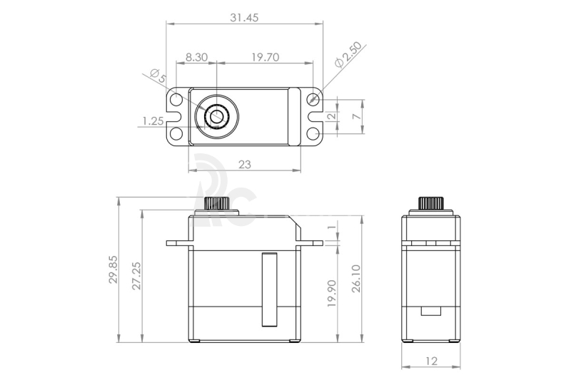 HV93i (0.031s/60°, 2.6kg.cm)