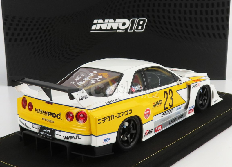 Inno-models Nissan Skyline Gt-r (r34) N 23 1:18, bílá