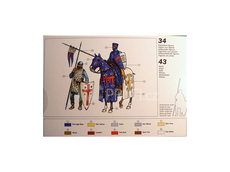 Italeri figurky - CRUSADERS (XIth CENTURY) (1:72)