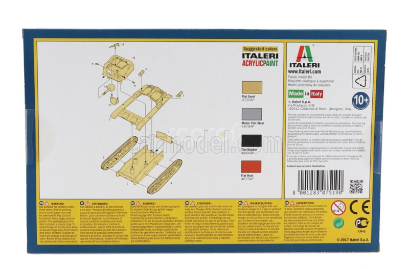 Italeri Iveco fiat Ansaldo Semovente L40 75/18 Tank Military 1941 1:72 /