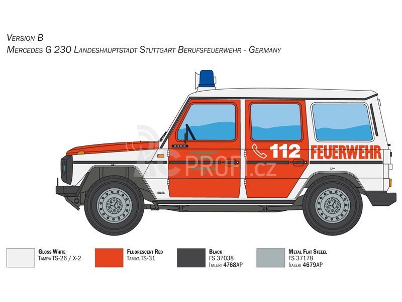 Italeri Mercedes G230 Feuewehr (1:24)