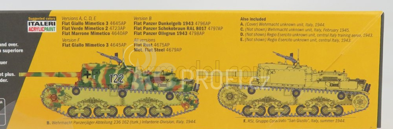 Italeri Mgmc Tank M42 Da 75/34 Semovente Military 1945 1:35 /