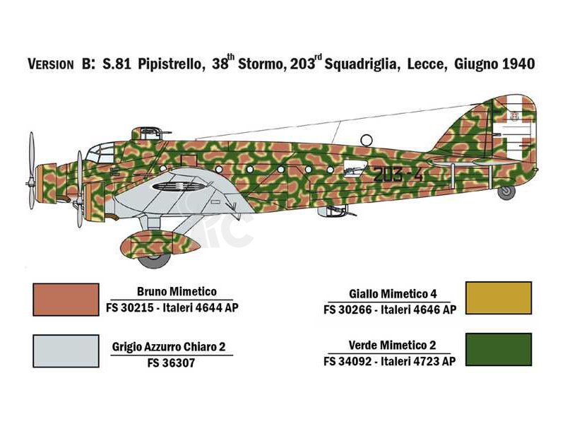 Italeri Savoia-Marchetti S.M.81 Pipistrello (1:72)