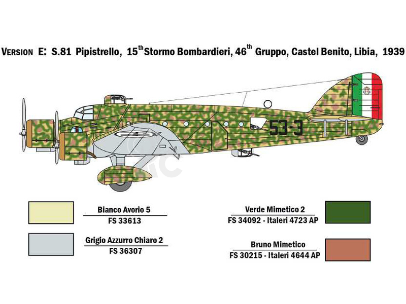 Italeri Savoia-Marchetti S.M.81 Pipistrello (1:72)