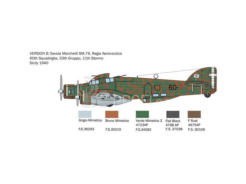 Italeri Savoia-Marchetti SM-79 Sparviero (1:72)