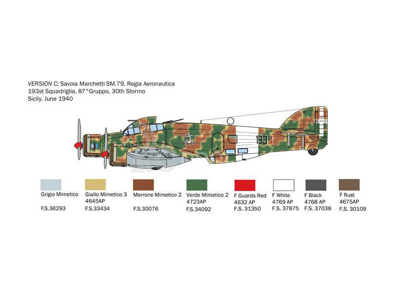 Italeri Savoia-Marchetti SM-79 Sparviero (1:72)