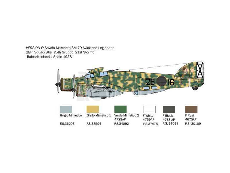 Italeri Savoia-Marchetti SM-79 Sparviero (1:72)