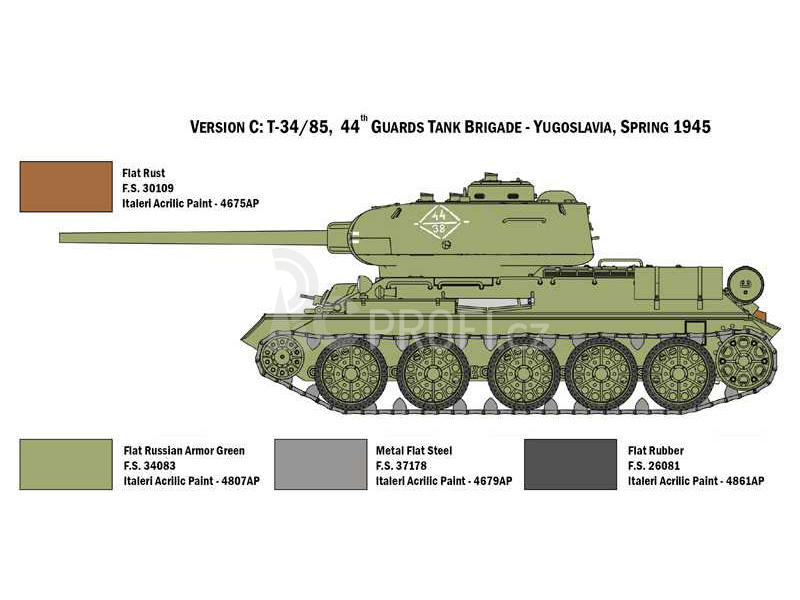 Italeri T34/85 Zavod 183 Mod. 1944 (1:35)