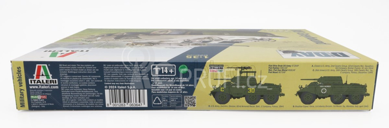 Italeri Truck Tank M8 Greyhound Military 1945 1:35 /