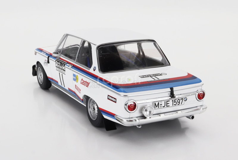 Ixo-models BMW 2002 Team Bmw Motorsport (night Version) N 11 Rally Rac 1973 Achim Warmbold - Jean Todt 1:18 Bílá