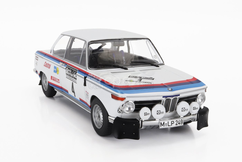 Ixo-models BMW 2002 Team Bmw Motorsport (night Version) N 4 Rally Rac 1973 Bjorn Waldegaard - Hans Thorszelius 1:18 Bílá