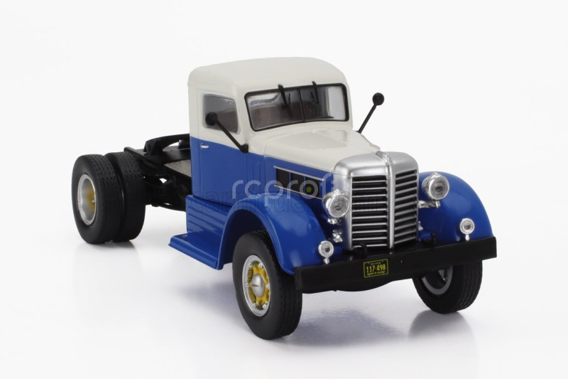 Ixo-models Federal 45m Tractor Truck 2-assi 1965 1:43 Modrá Bílá