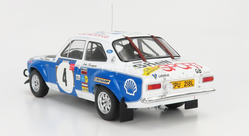 Ixo-models Ford england Escort Mki Rs 1600 (night Version) N 4 Rally Safari 1973 H.mikkola - J.davenport 1:18 Bílá Modrá Černá