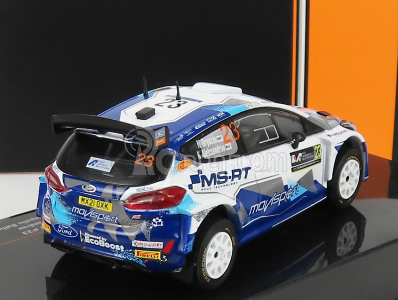 Ixo-models Ford england Fiesta R5 Mkii N 23 1:43, bílomodrá