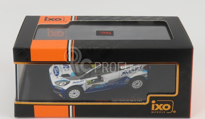 Ixo-models Ford england Fiesta R5 Mkii N 23 1:43, bílomodrá