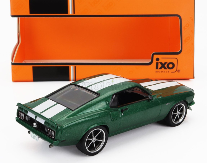 Ixo-models Ford usa Mustang Coupe Custom 1969 1:43 Zelená S Bílou