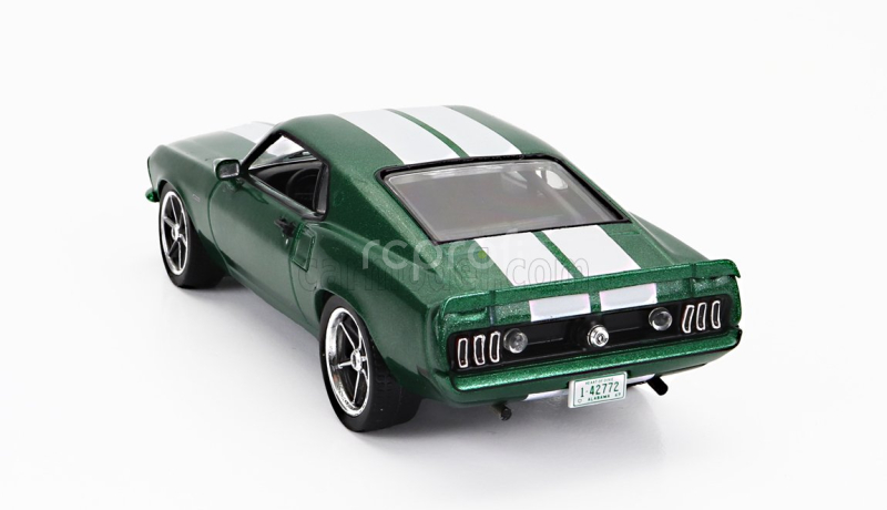 Ixo-models Ford usa Mustang Coupe Custom 1969 1:43 Zelená S Bílou