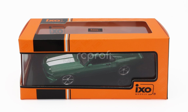 Ixo-models Ford usa Mustang Coupe Custom 1969 1:43 Zelená S Bílou