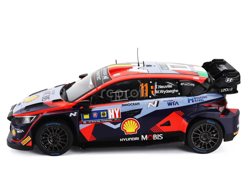 Ixo-models Hyundai I20 N Rally1 Team Shell Mobis Wrt N 11 3rd Rally Montecarlo 2023 Thierry Neuville - Martijn Wydaeghe 1:18 2 Tóny Modré Červené