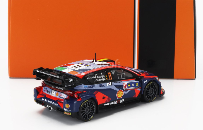 Ixo-models Hyundai I20 N Rally1 Team Shell Mobis Wrt N 11 Winner Rally Central European 2023 Thierry Neuville - Martijn Wydaeghe 1:43 2 Tóny Modré Červené