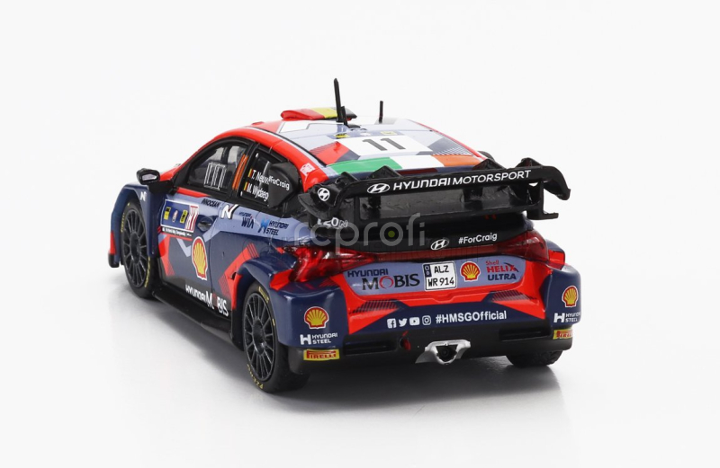 Ixo-models Hyundai I20 N Rally1 Team Shell Mobis Wrt N 11 Winner Rally Central European 2023 Thierry Neuville - Martijn Wydaeghe 1:43 2 Tóny Modré Červené