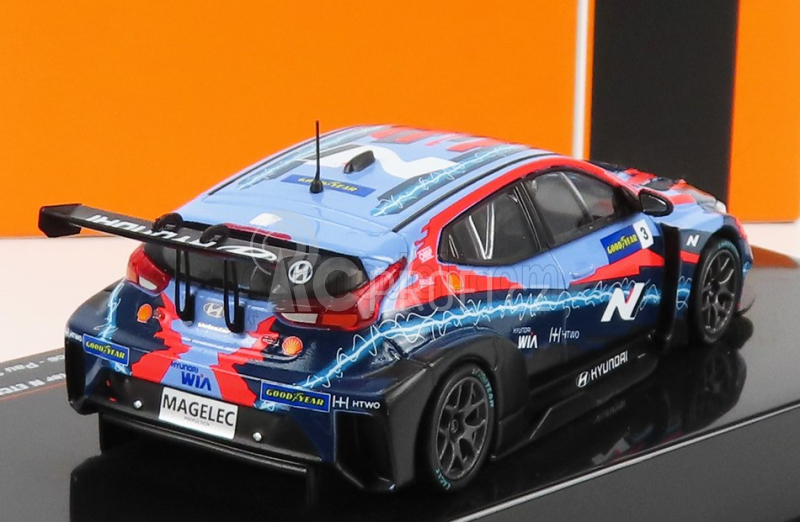 Ixo-models Hyundai Veloster N 3 Etcr Season 2021 T.chilton 1:43 2 Tóny Modré Červené