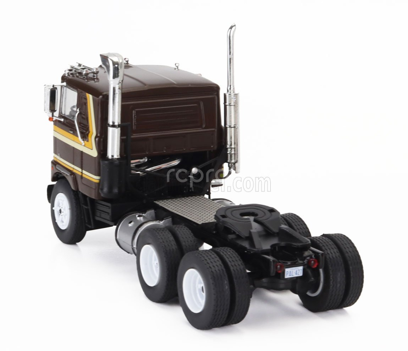 Ixo-models Mack F-series Tractor Truck 3-assi 1977 1:43 Hnědá 2 Tóny Žlutá