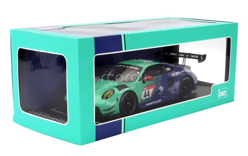 Ixo-models Porsche 911 992 Gt3 R Team Falken Motorsports N 44 10th 24h Nurburgring 2023 Joel Eriksson - Tim Heinemann - Nico Menzel - Martin Ragginger 1:18 Zelená Modrá