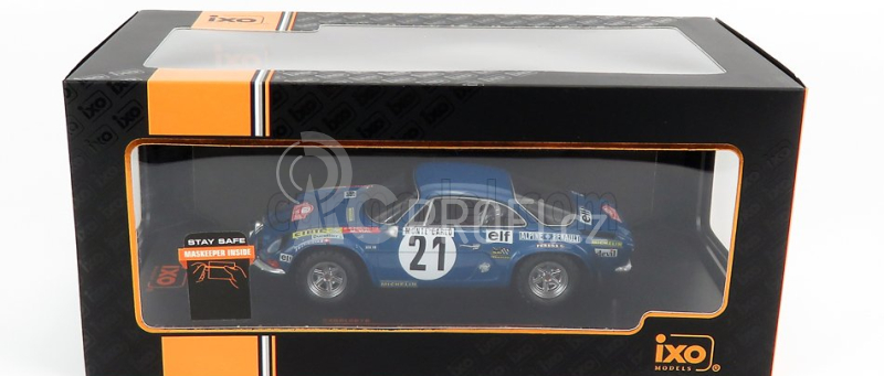 Ixo-models Renault Alpine A110 1800s N 21 Rally Montecarlo 1973 J-p.nicolas - M.vial 1:24 Blue Met