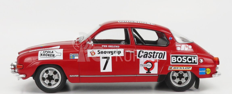 Ixo-models Saab 96 V4 N 7 Rally Sweden 1973 P.eklund - R.carlsson 1:18 Red