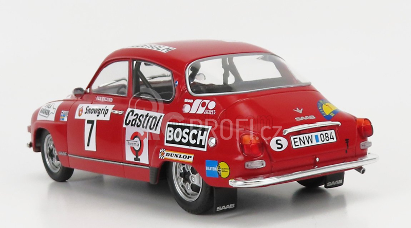 Ixo-models Saab 96 V4 N 7 Rally Sweden 1973 P.eklund - R.carlsson 1:18 Red