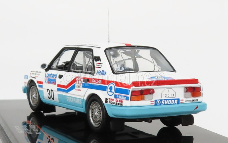 Ixo-models Škoda 130l N 30 Rally Rac Lombard 1987 L.Krecek - B.Moti 1:43, bílá