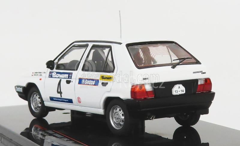 Ixo-models Škoda Favorit 136l (night Version) N 4 Rally Valašská Zima 1989 1:43, bílá