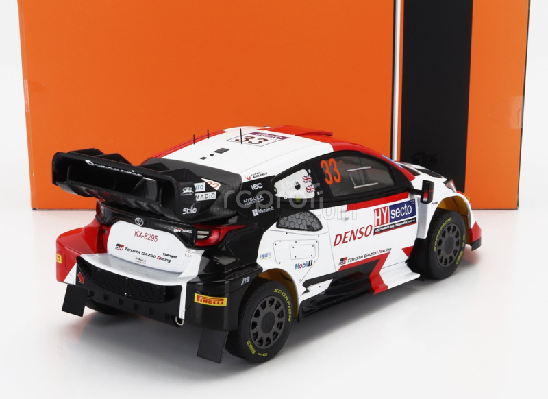 Ixo-models Toyota Yaris Gr Hybrid Rally1 Team Toyota Gazoo Racing Wrt N 33 Winner Rally Finland 2023 Elfyn Evans - Scott Martin 1:18 Bílá Červená Černá