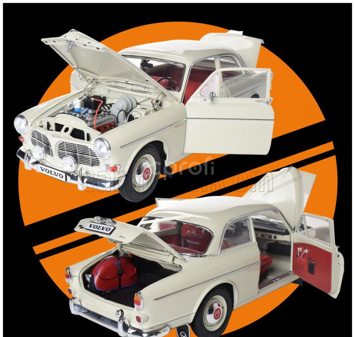 Ixo-models Volvo 122s Amazon 1965 - With Light & Sound Effects 1:8 Ivory