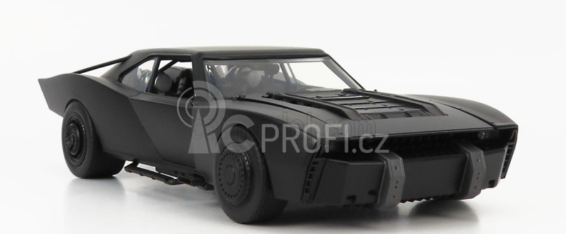 Jada Batman Batmobile With Figure 2022 - The Batman Movie 1:18 Matt Black