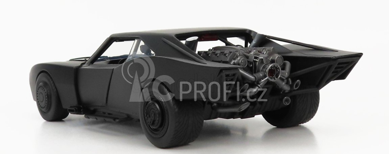 Jada Batman Batmobile With Figure 2022 - The Batman Movie 1:18 Matt Black