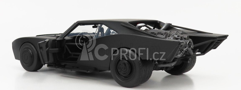 Jada Batman Batmobile With Figure 2022 - The Batman Movie 1:18 Matt Black