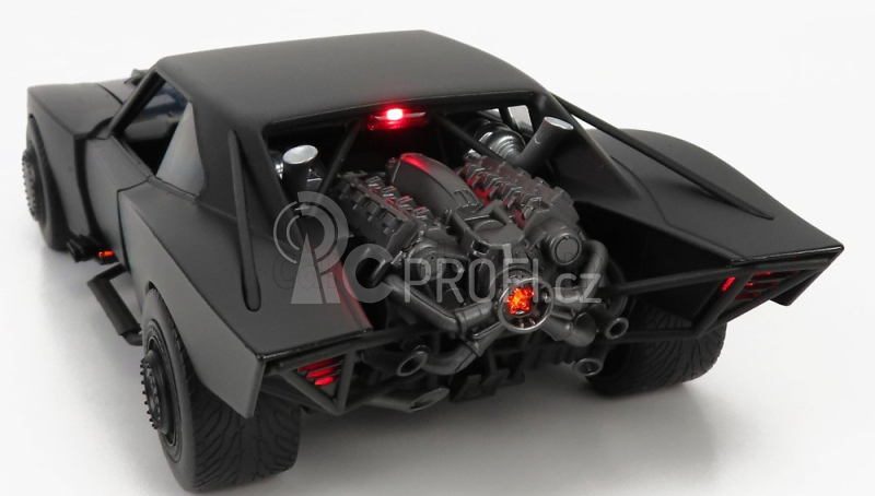 Jada Batman Batmobile With Figure 2022 - The Batman Movie 1:18 Matt Black