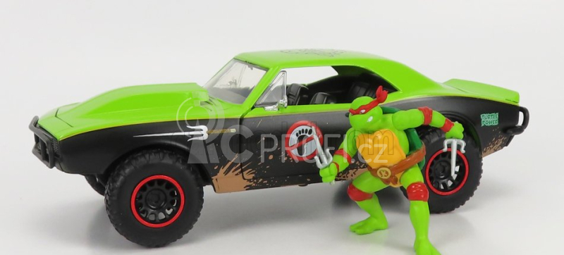 Jada Chevrolet Camaro 1967 - Raphael Ninja Turtles - Tartarughe Ninja 1:24 Zelená Černá