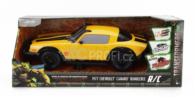 Jada Chevrolet Camaro Coupe 1977 - Bumblebee Transformers V L'ultimo Cavaliere 1:16 Žlutá Černá