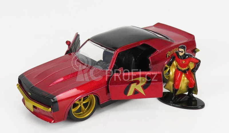 Jada Chevrolet Camaro Coupe With Robin Figure 1969 1:32 Red