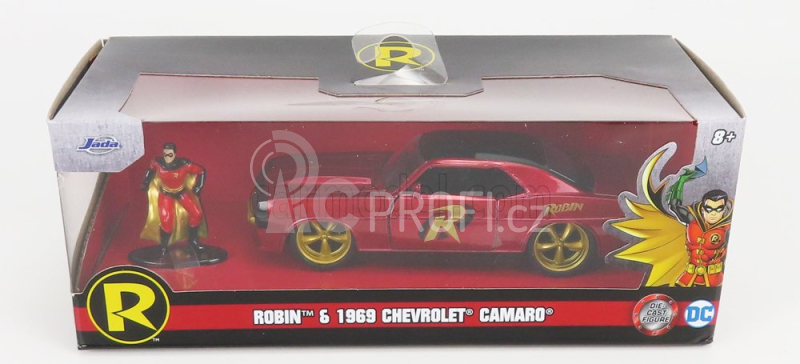 Jada Chevrolet Camaro Coupe With Robin Figure 1969 1:32 Red