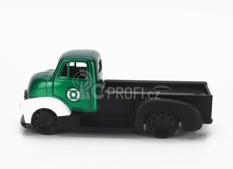 Jada Chevrolet Coe Truck With Green Lantern Figure 1952 1:32 Zelená Černá