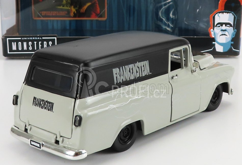 Jada Chevrolet Suburban With Frankenstein Figure 1957 1:24 Šedá Černá