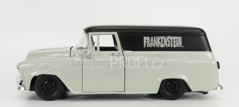 Jada Chevrolet Suburban With Frankenstein Figure 1957 1:24 Šedá Černá