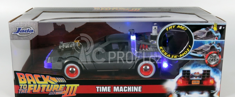 Jada De lorean Time Machine - Back To The Future 3 - Ritorno Al Futuro 3 1:24 Silver